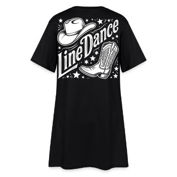 Logo western de la danse en ligne - Robe T-shirt Femme - noir - Dos