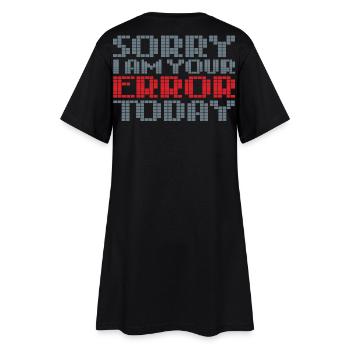 Erreur - Robe T-shirt Femme - noir - Dos