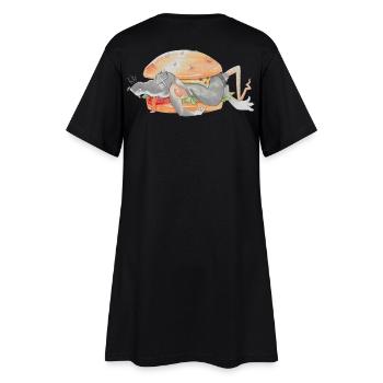 Ratfoodz 'Je peux Haz Ratzburger (Backprint) @ Ratz - Robe T-shirt Femme - noir - Dos