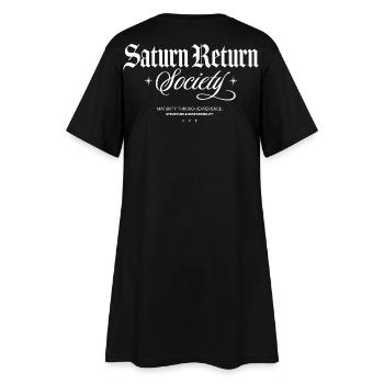 Société du Retour de Saturne - Robe T-shirt Femme - noir - Dos