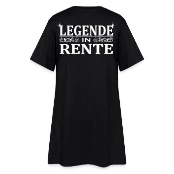 Legende in Rente Ornament - Frauen T-Shirt-Kleid - Schwarz - Hinten