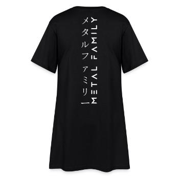 Conception de la famille métallique | Kanji - Robe T-shirt Femme - noir - Dos