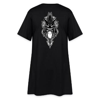 Alice - Frauen T-Shirt-Kleid - Schwarz - Hinten