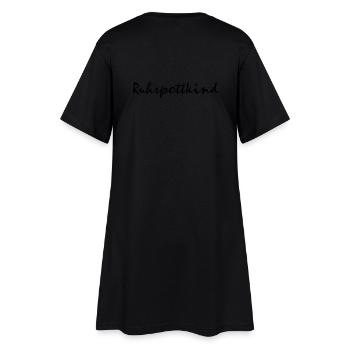 "Ruhrpottkind" Männer Fußball-Shorts - Frauen T-Shirt-Kleid - Schwarz - Hinten