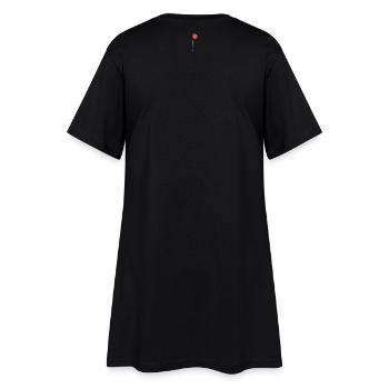 Sourire en ballon heureux - Robe T-shirt Femme - noir - Dos
