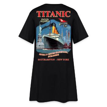 TITANIC SPIRIT creation Louis RUNEMBERG © Adagp - Women’s T-Shirt Dress - black - Back