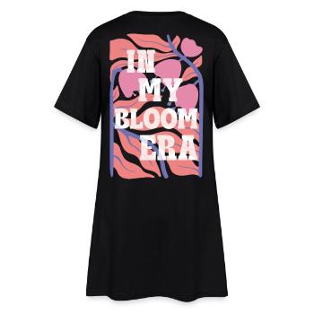 In My Bloom Era – Expression faute de frappe rétro sur les fleurs - Robe T-shirt Femme - noir - Dos