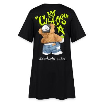 Graffiti de l’Ours du Chaos Brisent toutes les règles - Robe T-shirt Femme - noir - Dos