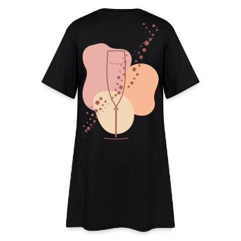 Amateur de vins mousseux, Aura pétillante - Robe T-shirt Femme - noir - Dos