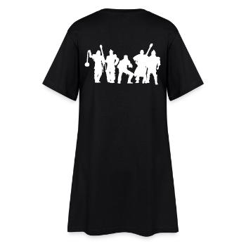 Jugger Schattenspieler weiss - Frauen T-Shirt-Kleid - Schwarz - Hinten
