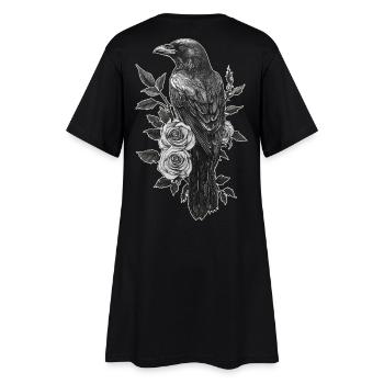 Raven - Women’s T-Shirt Dress - black - Back