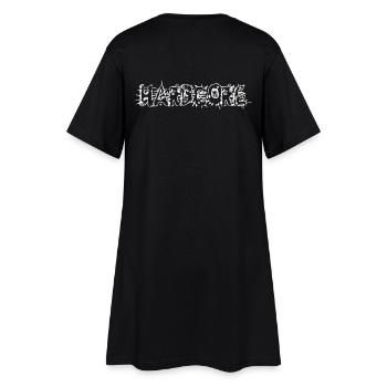 Hardcore - Frauen T-Shirt-Kleid - Schwarz - Hinten