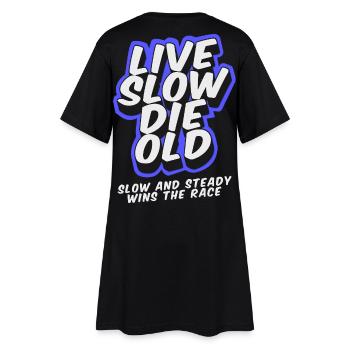 Live Slow Die Old - LSDO - Robe T-shirt Femme - noir - Dos