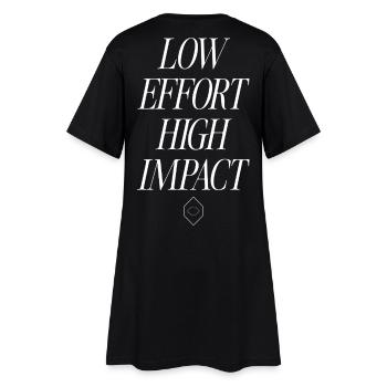 Faible effort, impact élevé - Robe T-shirt Femme - noir - Dos