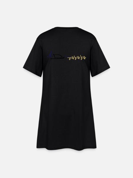 Dog Sled Dog Sports - Robe T-shirt Femme - noir