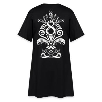 Kurbits V8 No :2 - blanc - Robe T-shirt Femme - noir - Dos