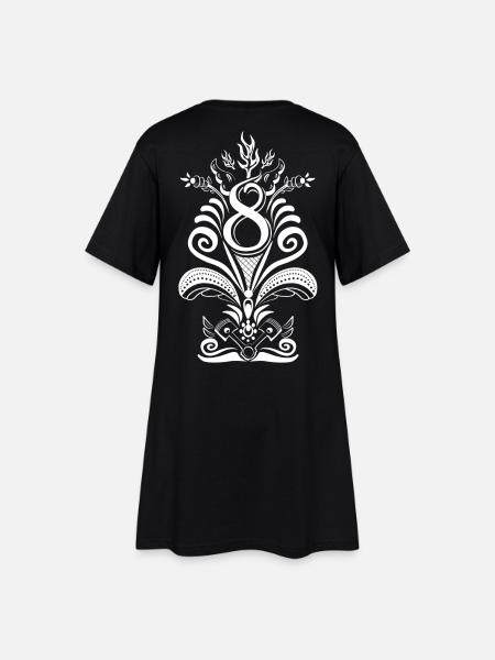 Kurbits V8 No:2 - white - Women’s T-Shirt Dress - black