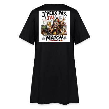 J'peux pas j'ai match - Robe T-shirt Femme - noir - Dos