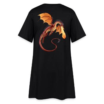 Dragon de Feu - Robe T-shirt Femme - noir - Dos
