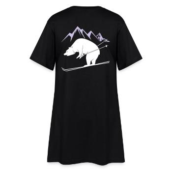 Ours de snowboard - Robe T-shirt Femme - noir - Dos