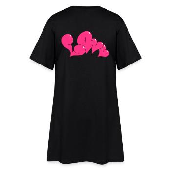 LOVEbubble Style coeur - Robe T-shirt Femme - noir - Dos