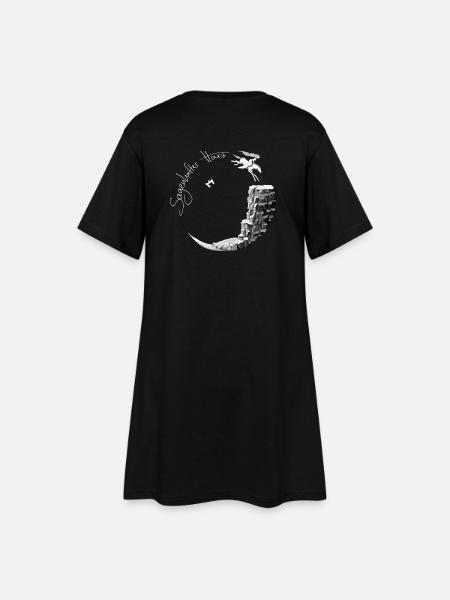 Sagenhafter Harz | dunkles Design - Frauen T-Shirt-Kleid - Schwarz