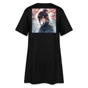 Hanfu sous les cerisiers en fleurs - Robe T-shirt Femme - noir - Dos