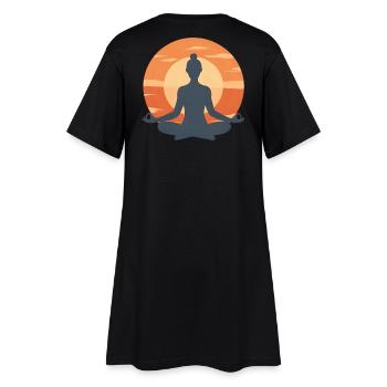 Coucher de soleil méditatif - Robe T-shirt Femme - noir - Dos
