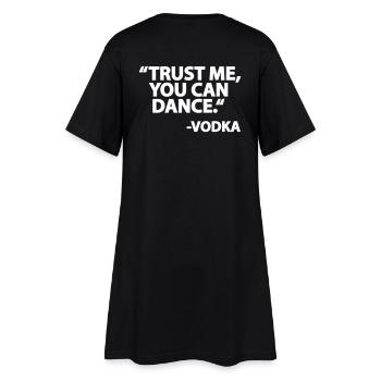 Vodka Dance - Frauen T-Shirt-Kleid - Schwarz - Hinten