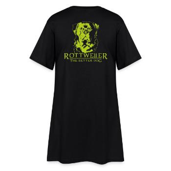 Rottweiler The Better Dog - Frauen T-Shirt-Kleid - Schwarz - Hinten