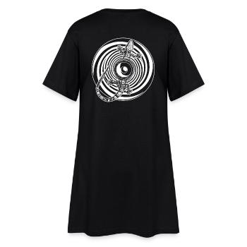 Gecko Tekno haut-parleur arrière 23 - Robe T-shirt Femme - noir - Dos