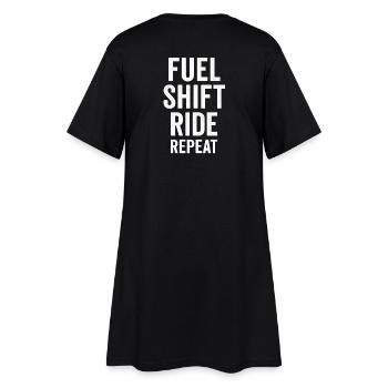 Mouvement du cycle énergétique - Robe T-shirt Femme - noir - Dos