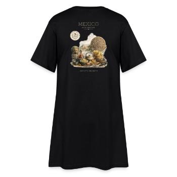 Mexico Aztec Heritage Artwork - Frauen T-Shirt-Kleid - Schwarz - Hinten
