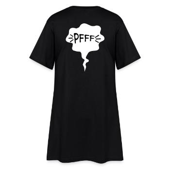 Furz - Frauen T-Shirt-Kleid - Schwarz - Hinten