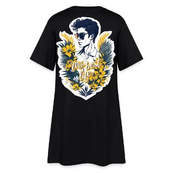 Ma meilleure vie - Robe T-shirt Femme - noir - Dos