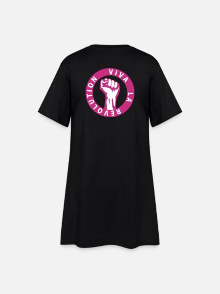 Viva La Revolution - Robe T-shirt Femme - noir
