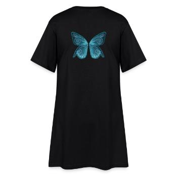 Ailes de papillon, fée, magie, miracle, - Robe T-shirt Femme - noir - Dos
