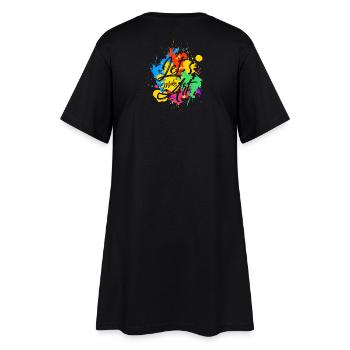 Cadeau d'artiste artiste abstrait - Robe T-shirt Femme - noir - Dos