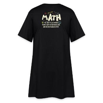 mathematics - Women’s T-Shirt Dress - black - Back
