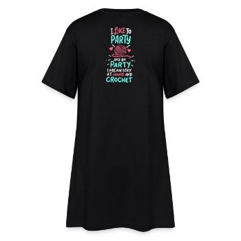 Crochet crochet crochet cadeau de tricot - Robe T-shirt Femme - noir - Dos