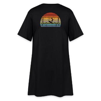 Surf surf rétro - Robe T-shirt Femme - noir - Dos