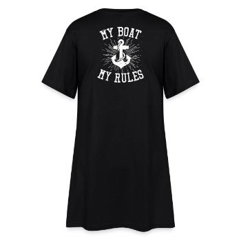 Bateau bateau cadeau capitaine - Robe T-shirt Femme - noir - Dos