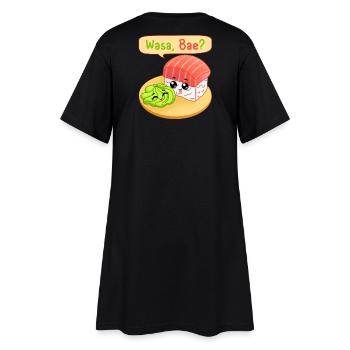 sushi, fan de sushi, wasabi - Robe T-shirt Femme - noir - Dos