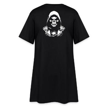 Crâne Rock and Roll | Skeleton Design Rocker - Robe T-shirt Femme - noir - Dos