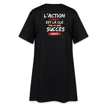 Motivational Quote for Success - Women’s T-Shirt Dress - black - Back
