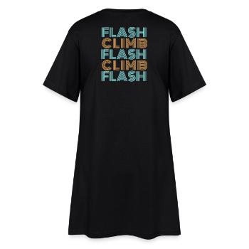 Escalade éclair escalade Bouldering Style Font - Robe T-shirt Femme - noir - Dos
