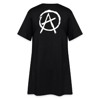 Symbole de l’anarchie en cercle - Blanc - Robe T-shirt Femme - noir - Dos