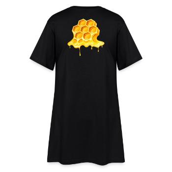 honey, beekeeper, beekeeper - Women’s T-Shirt Dress - black - Back