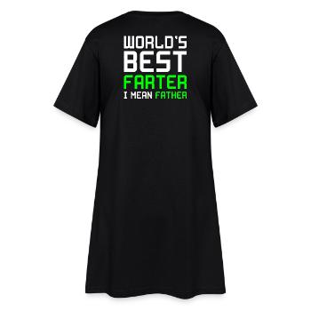 Cadeau de péter papa papa papa papa - Robe T-shirt Femme - noir - Dos