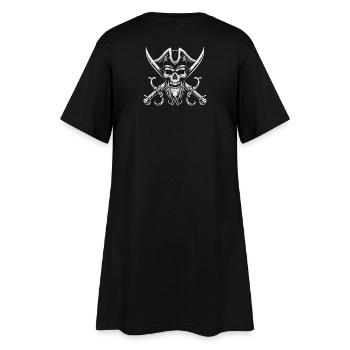 Tête de mort pirate sabres - Robe T-shirt Femme - noir - Dos